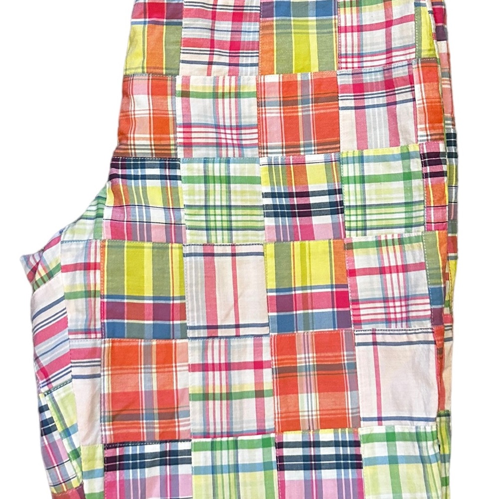 Brooks Brothers 346 Patchwork Pants Women’s 10 Indian Madras Cotton Pink Preppy